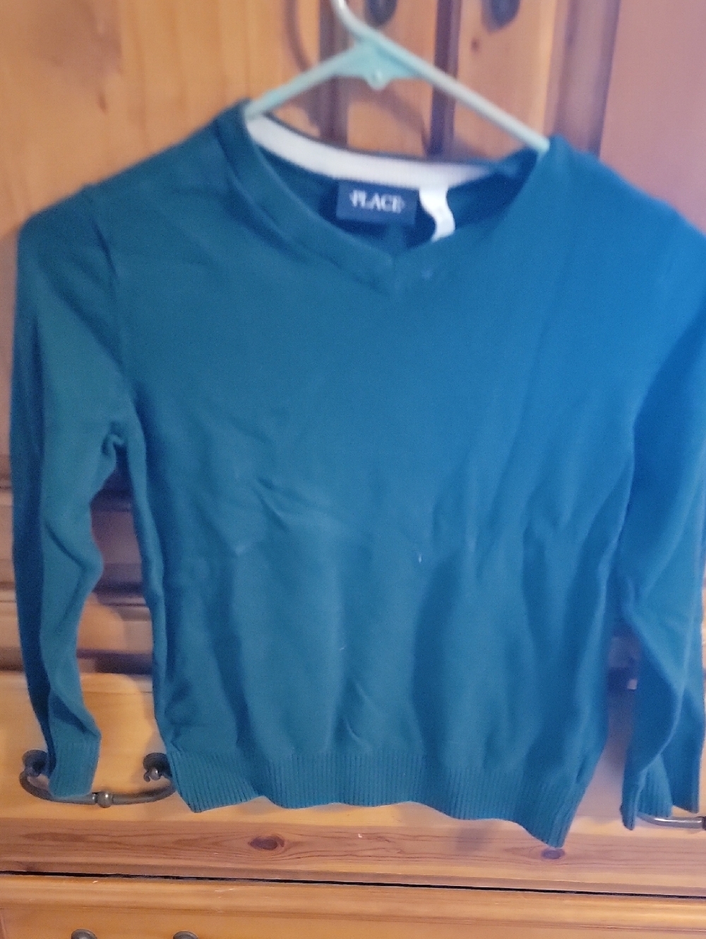 The Children's Place Dark Green V-Neck Sweater